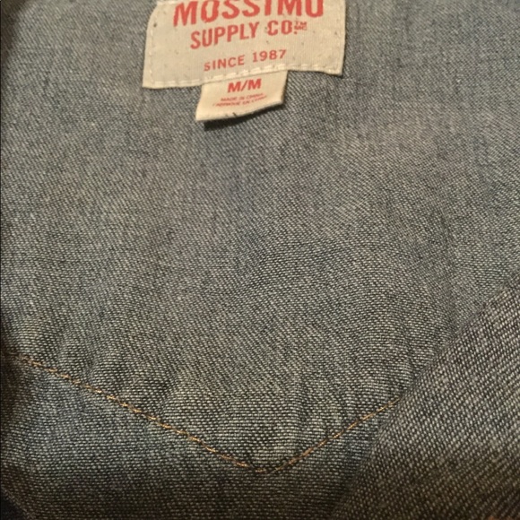 *SOLD* Mossimo Denim Snap Button Down, Sz M - Picture 5 of 6